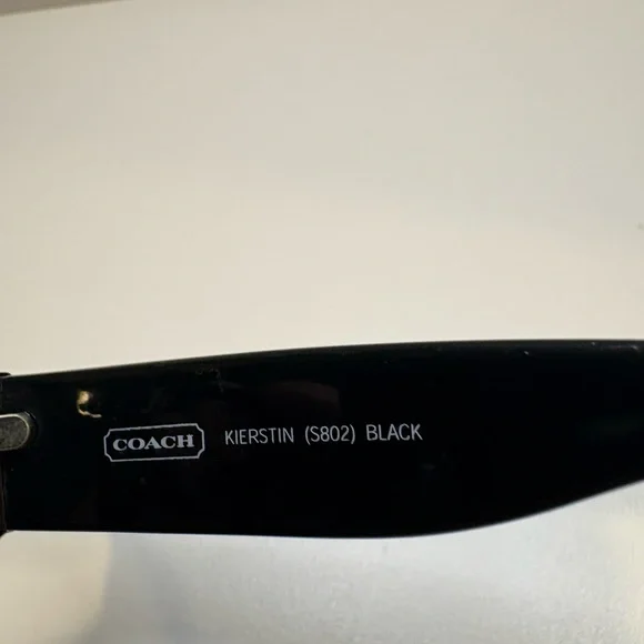 COACH KIERSTIN (S802) BLACK COACH SUNGLASSES 55•17•130 SUNGLASSES FRAMES ONLY - Picture 8 of 12